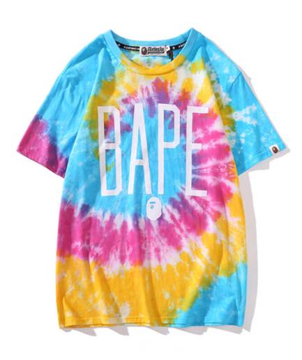 A Bathing Ape Printed Blue Bape Shirt back