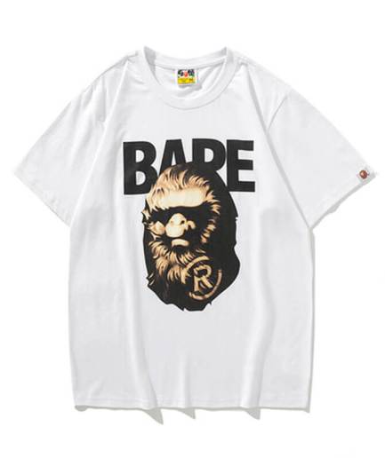 Black Printed A Bathing Ape T Shirt white