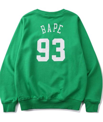 Fleece Letter Bape X NBA Celtics Sweatshirt back